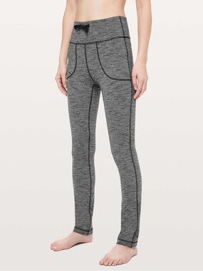 lululemon athletica Skinny Will Gray Marled High-Waist Leggings
